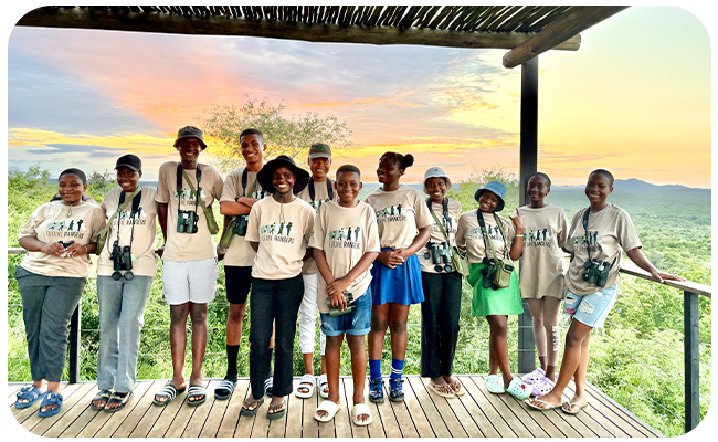 FRP students on a two-night leadership course at Koru Camp.