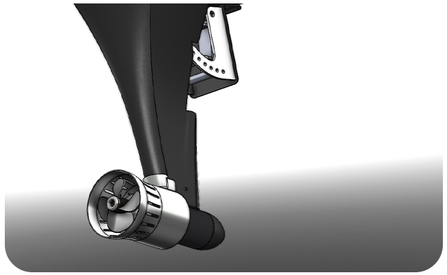 Solar-powered electric outboard engine prototype