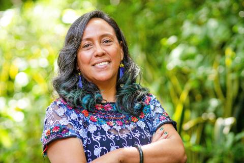 Anita Tzec, Maya Yucatec leader and Senior Programme Officer on Indigenous Peoples and Conservation at IUCN