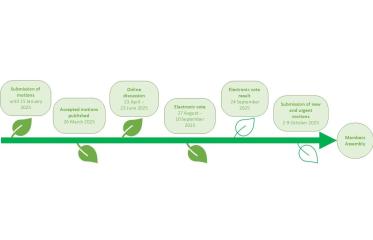 Motions timeline