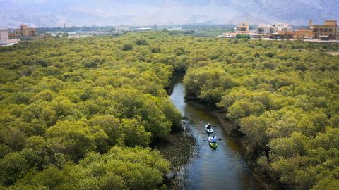 drone-shot-beautiful-lagoons-around-ras