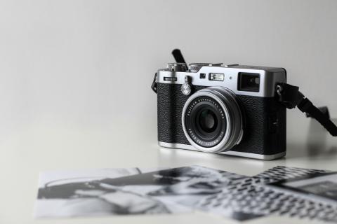 camera on photos